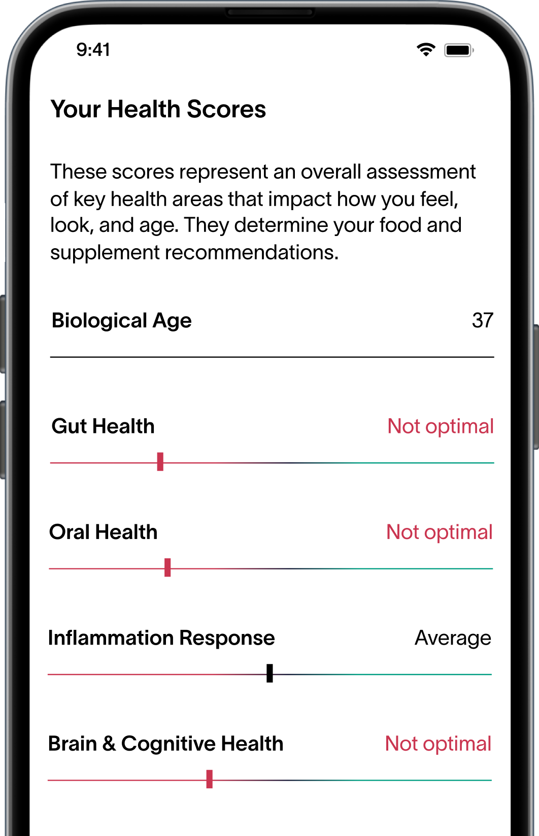 [Phone Screen] Viome App - Your Health Scores